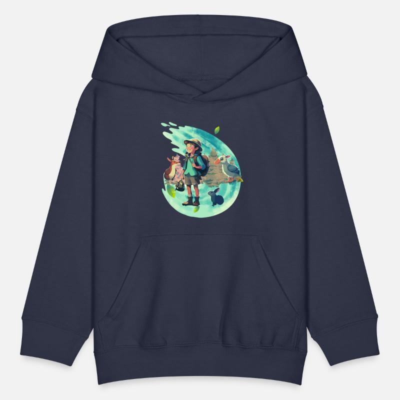 A Young adventure with several animals