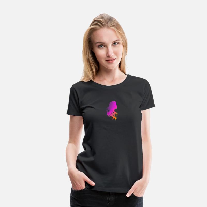 Beautiful Silhouette Of Women Hair Graphic Tee