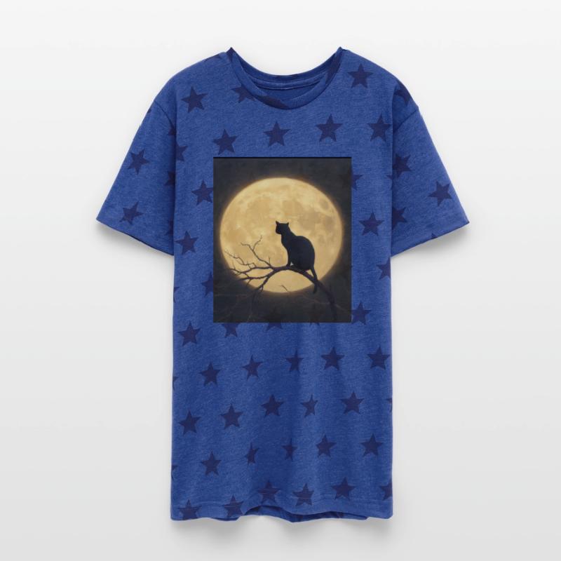 Cat in the moon! Helloween-Shirts for all! Cult!
