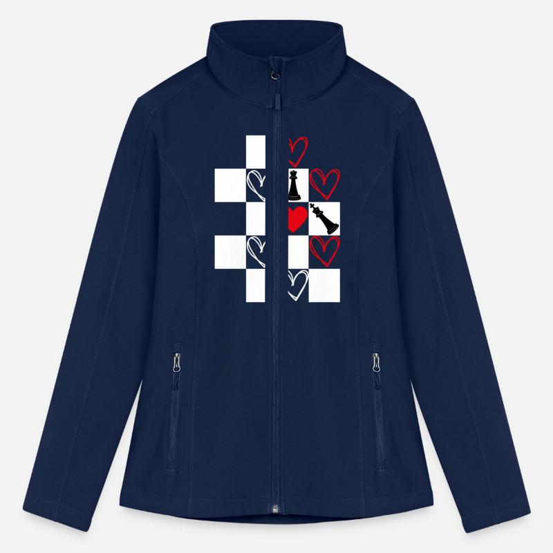 Chessboard Heart Valentines Day Black&White