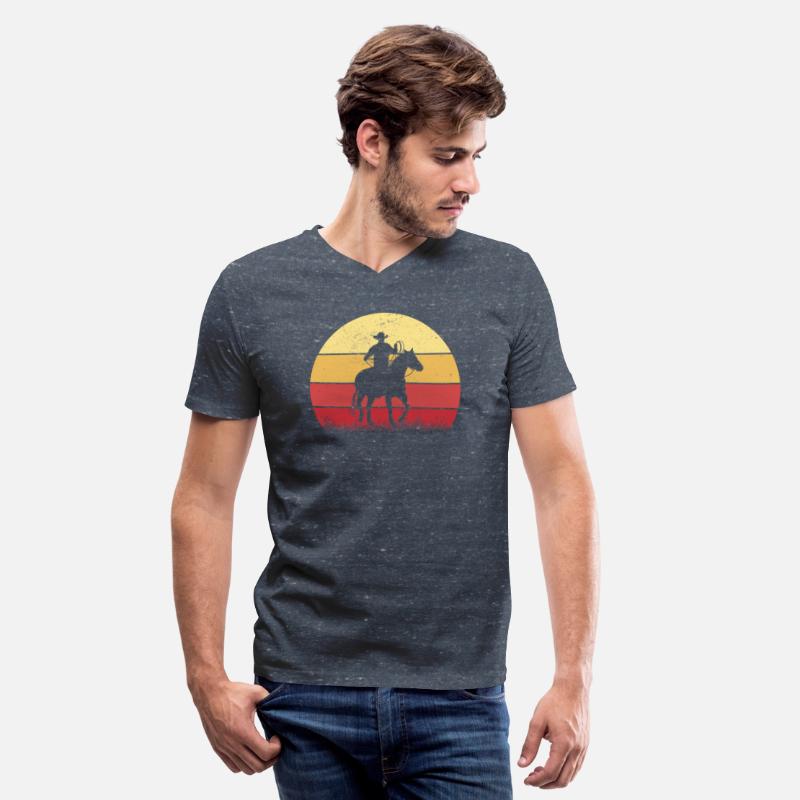 Cowboy Riding a Horse Vintage Sunset Horse Lover