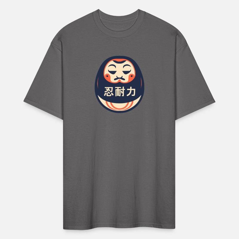 Daruma Doll With Perseverance Kanji Symbols