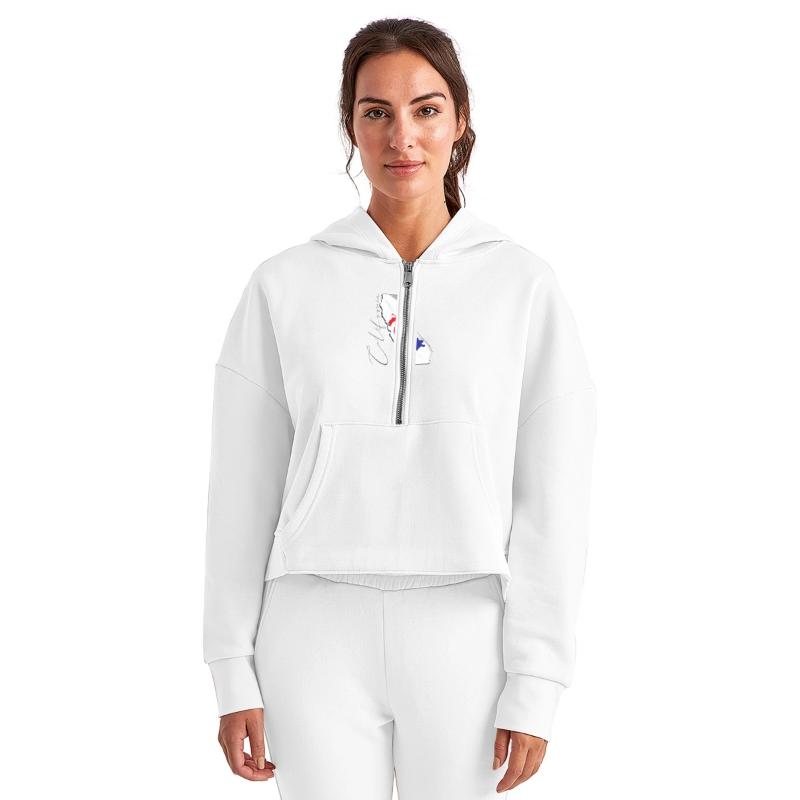 Democrat Flag in California State Map CA