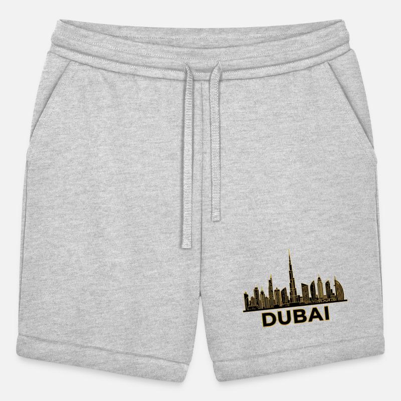 Elegant Dubai Skyline Gold Foil Design
