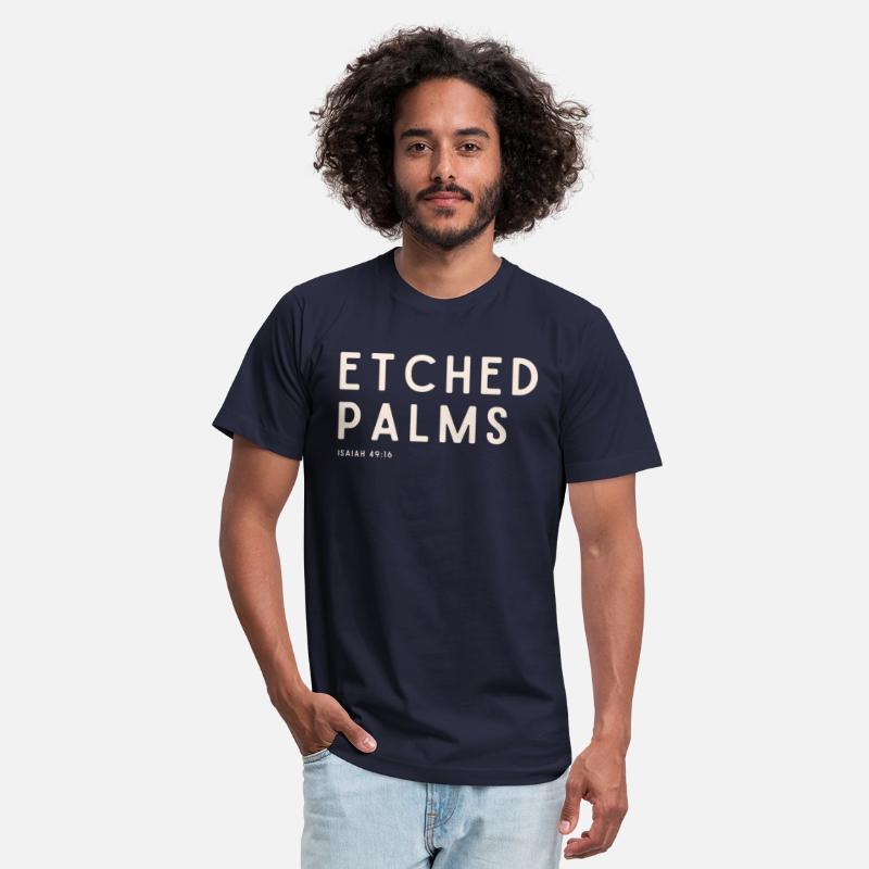 Etched Palms Black Tee