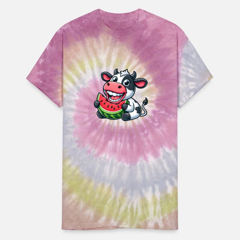 Funny cow bull steer watermelon summer fruit