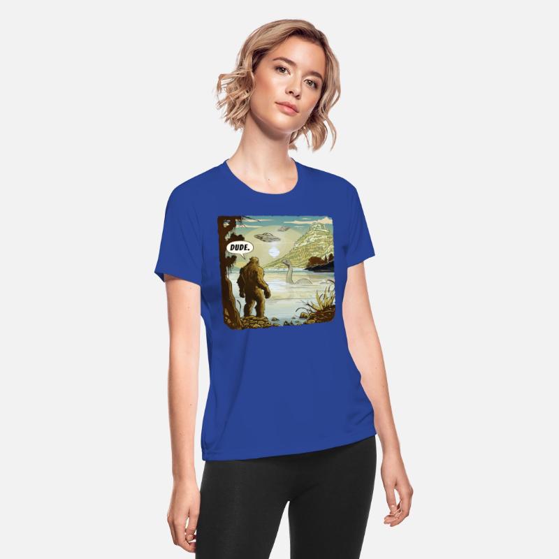 Funny UFOs Bigfoot Sasquatch Introvert Loch Ness