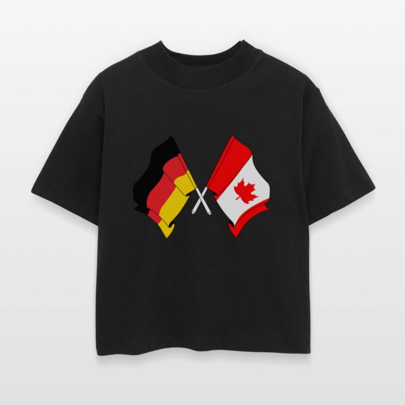 Germany flag and Canada flag