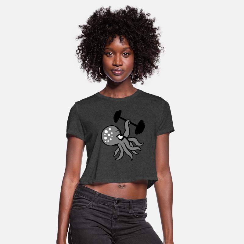 Octopus Bodybuilder Muscle Building Gym Training