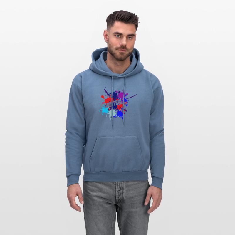 Paintball text cut out in paint splatter text