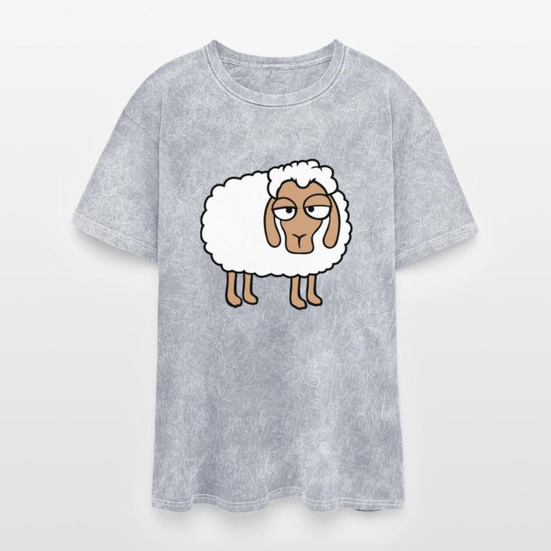 Sheep Tired Bored Look Little Sweet Lamb Bad Mood