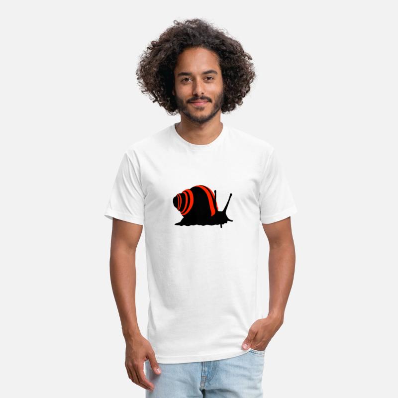 Snail with racing stripes - motif