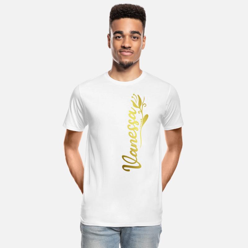 Vanessa Name Faux Gold Tulip Flourish