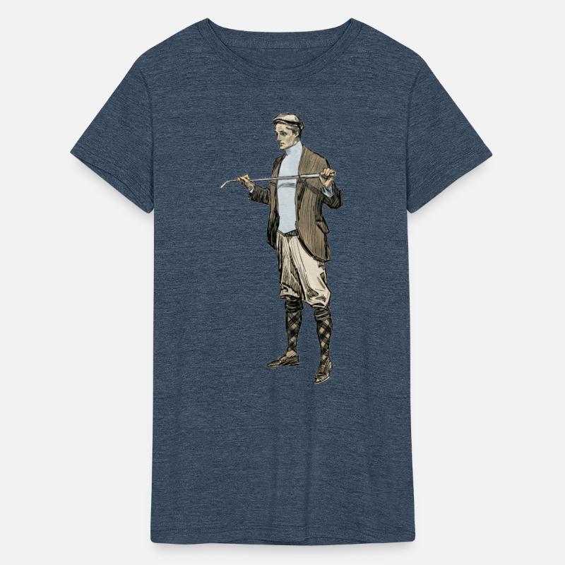 Vintage Golfer with Golf Club and Golfing Clothes