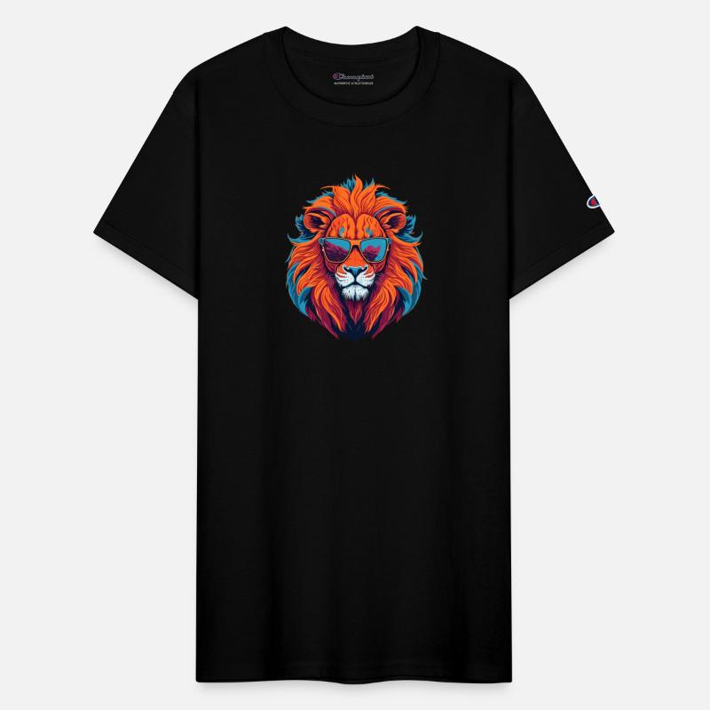 Wild Lion illustration with a modern touch