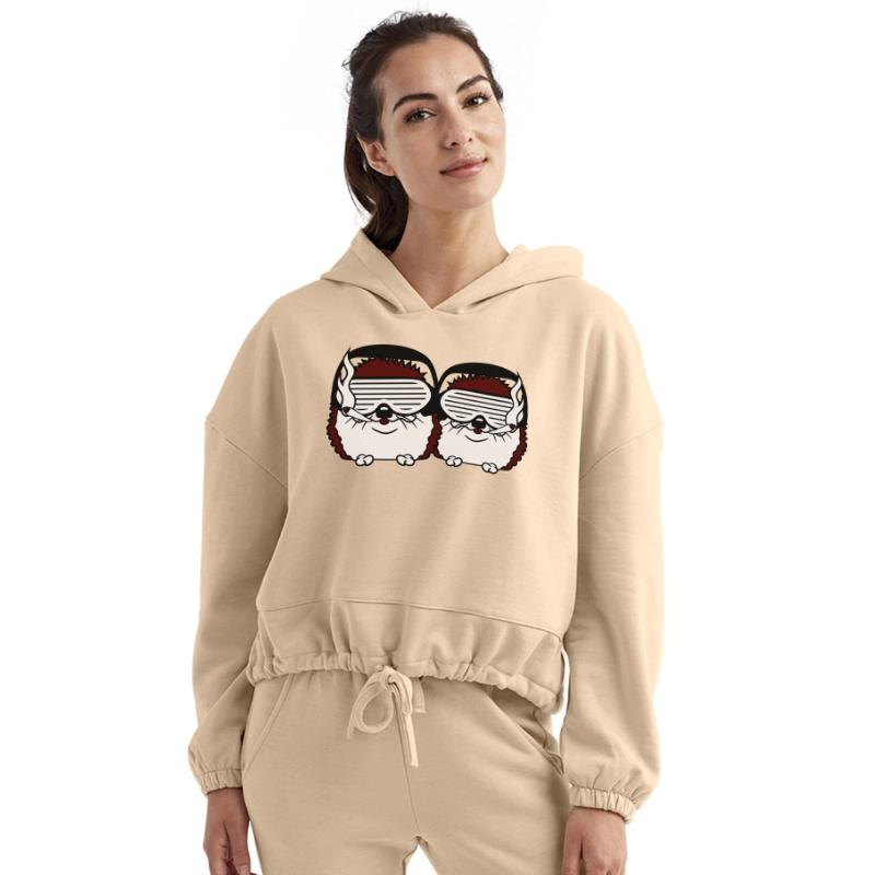 2 Funny Hedgehogs Fun Team DJ Club Fun Music Party