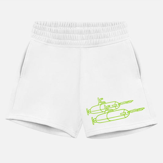 2 Military Submarines Shooting Torpedo Two Missile