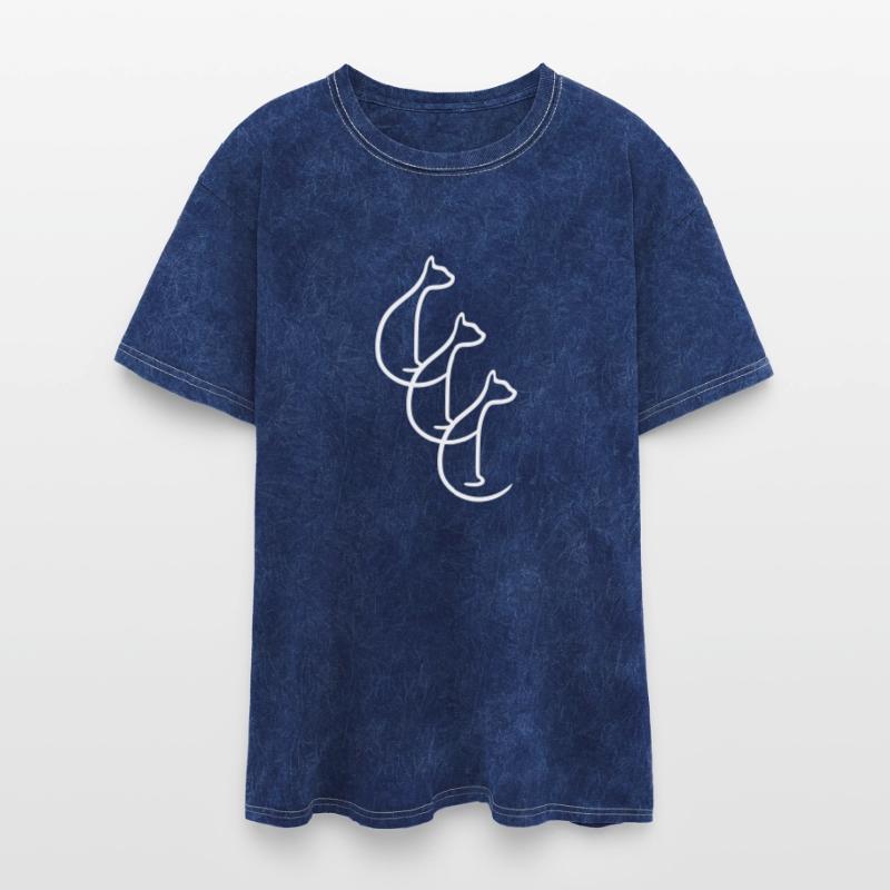 3 Sitting Cats Three Friends Team Crew Silhouettes