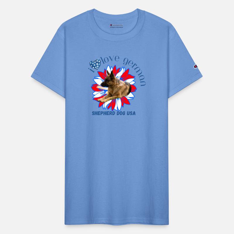 4th of July Decor Patriotic LOVE German Shepherd D