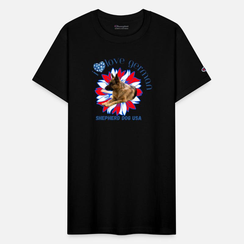 4th of July Decor Patriotic LOVE German Shepherd D