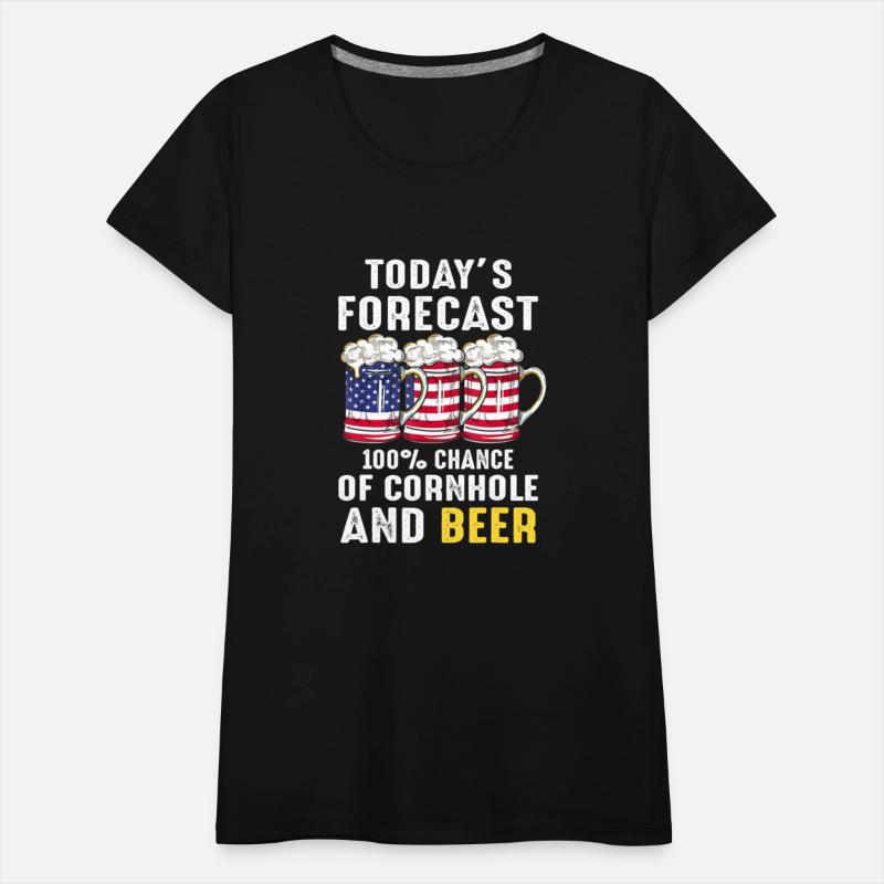 4th Of July Forecast 100 Chance Of Cornhole & Beer