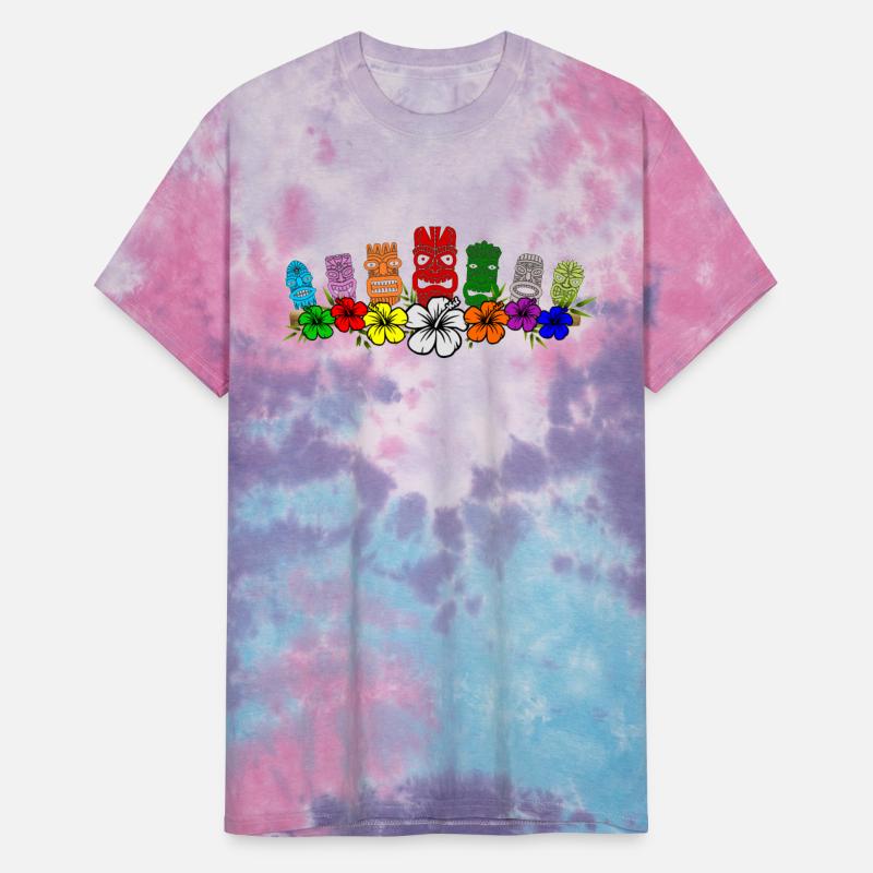 7 Colorful Hawaiian - Polynesian Tiki Idols