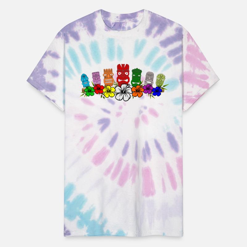 7 Colorful Hawaiian - Polynesian Tiki Idols