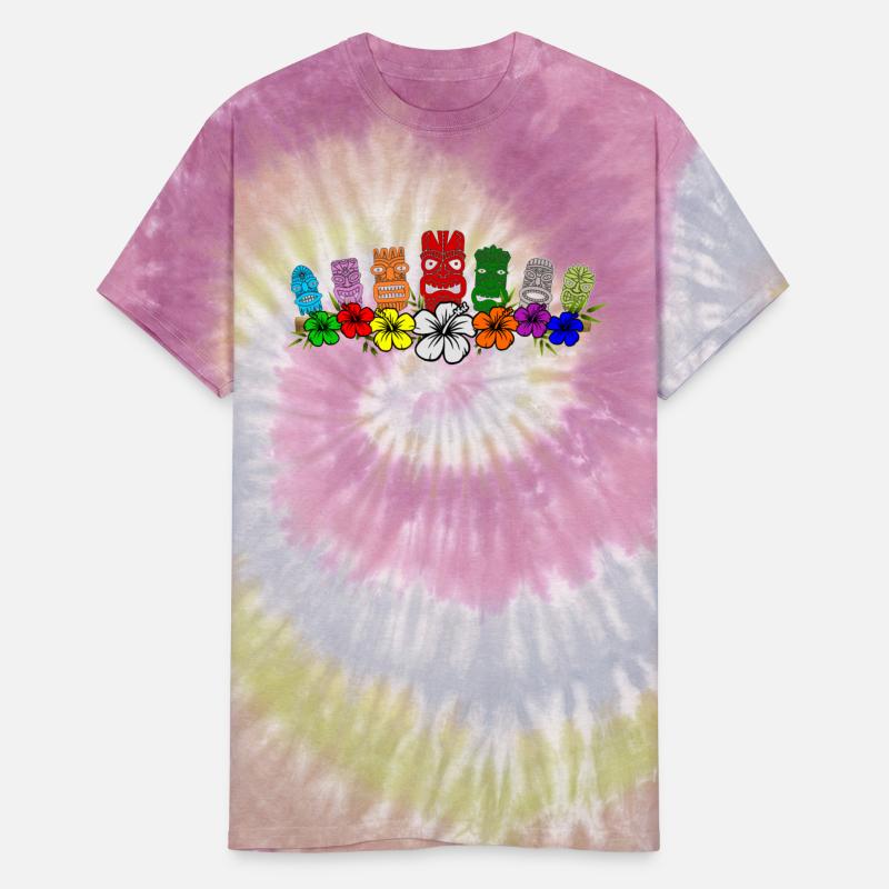 7 Colorful Hawaiian - Polynesian Tiki Idols