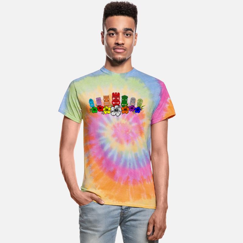 7 Colorful Hawaiian - Polynesian Tiki Idols