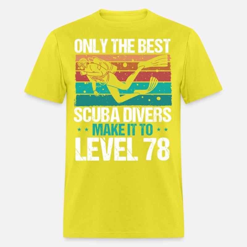 78 Scuba Diving Level 78 Year Diver Snorkeling