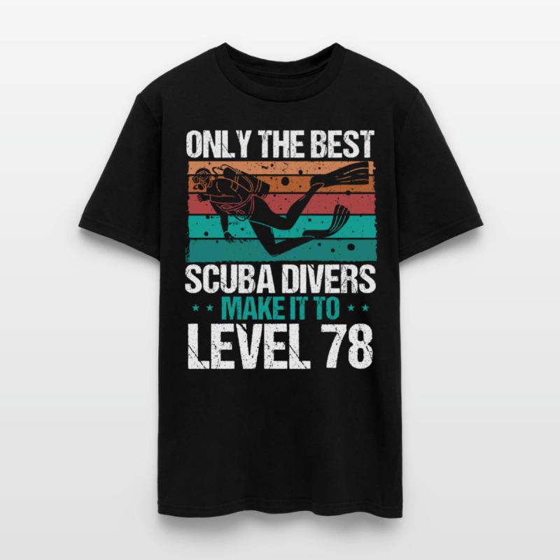 78 Scuba Diving Level 78 Year Diver Snorkeling
