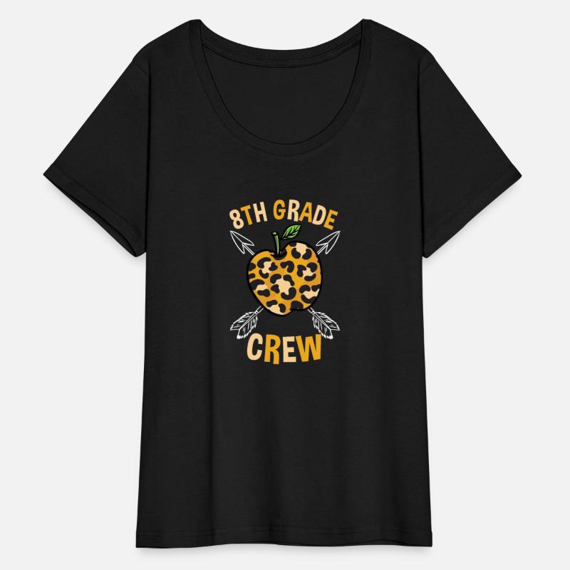 8th Grade Back To School Crew Leopard Print