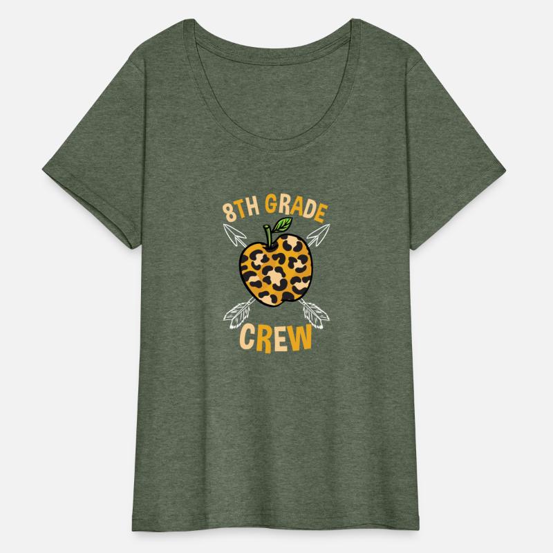 8th Grade Back To School Crew Leopard Print