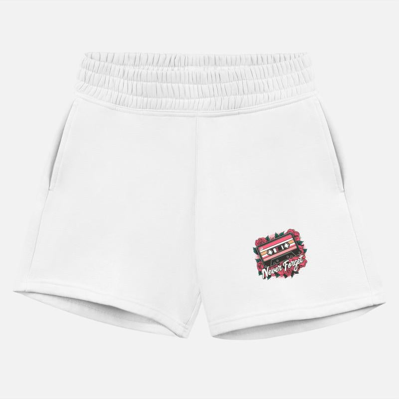 A cassette tape colored with roses never forget