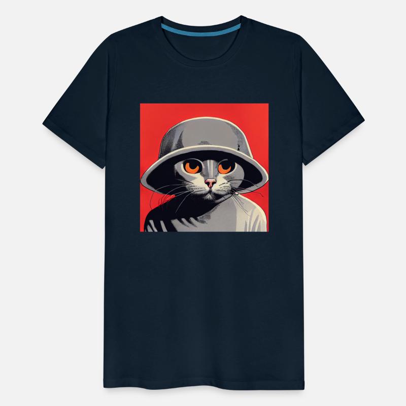 A cat that is wearing a hat