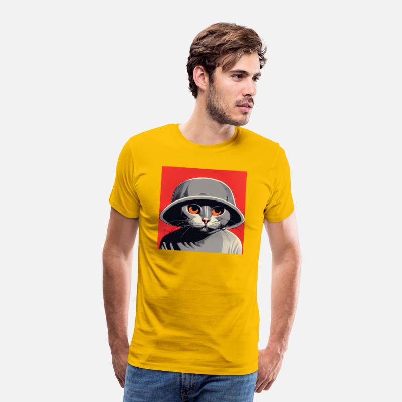 A cat that is wearing a hat