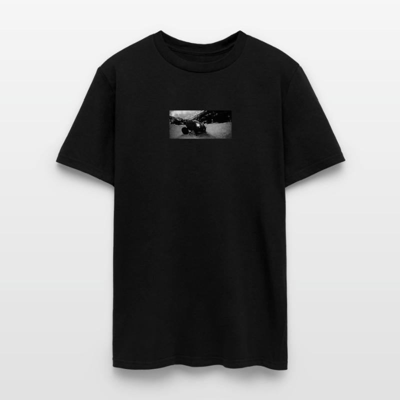 A Custom Cadillac Hobby RC Car in Snowy Mountains