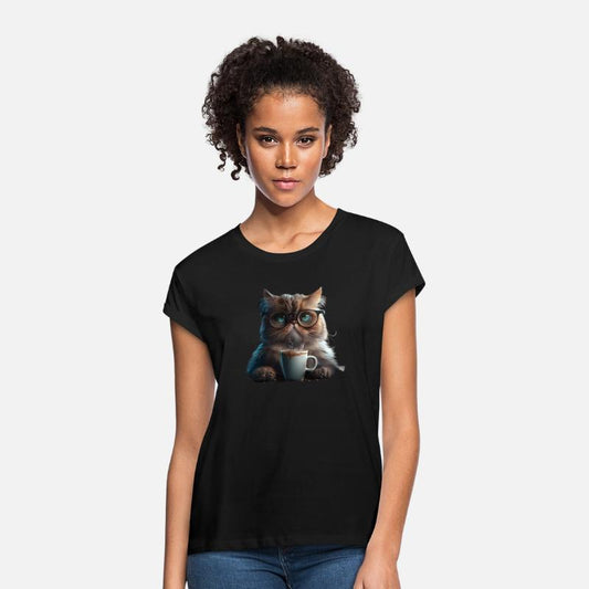 A cute cat with glasses