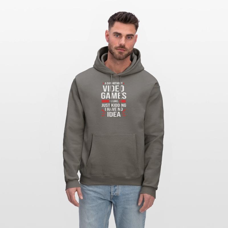 A Day Without Video Games Funny Video Gamer Men