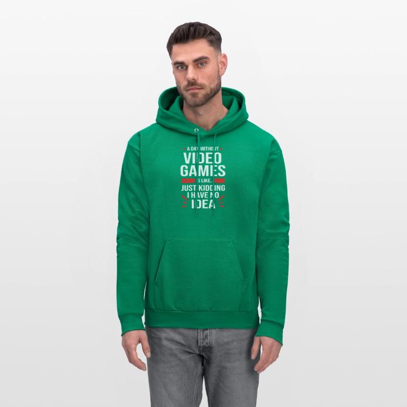 A Day Without Video Games Funny Video Gamer Men