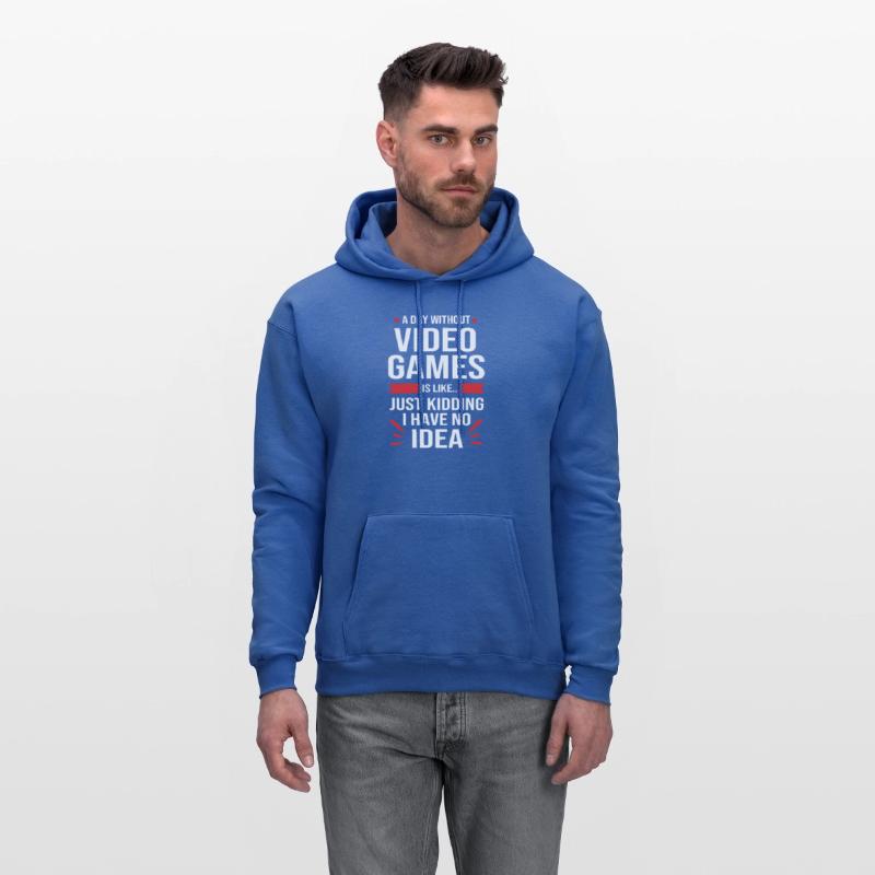 A Day Without Video Games Funny Video Gamer Men