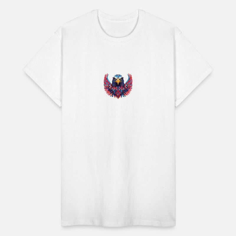 A TO Z with American eagle with patriotic symbol