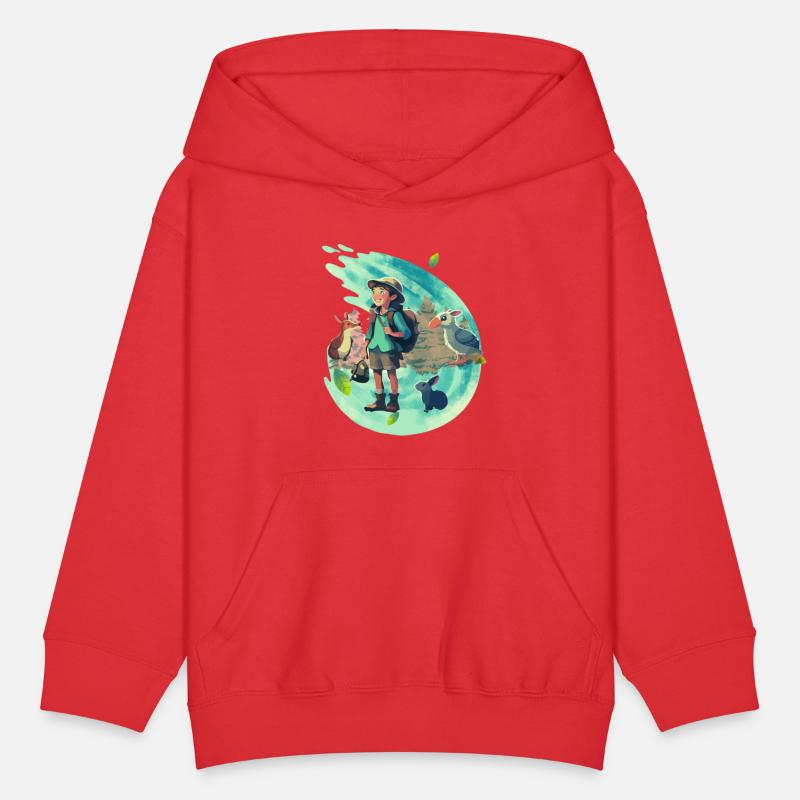 A Young adventure with several animals