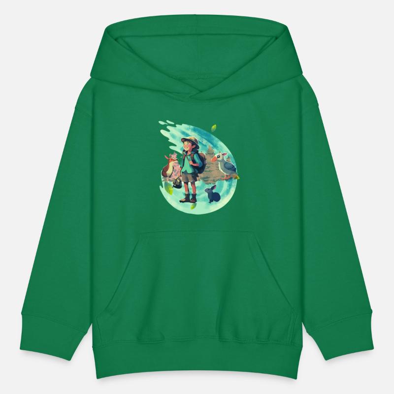 A Young adventure with several animals