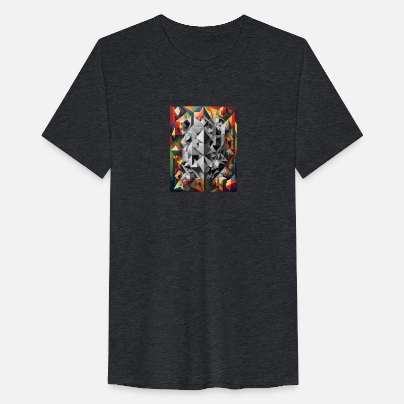 Abstract figures with color effects. Option 1