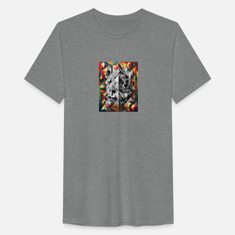 Abstract figures with color effects. Option 1