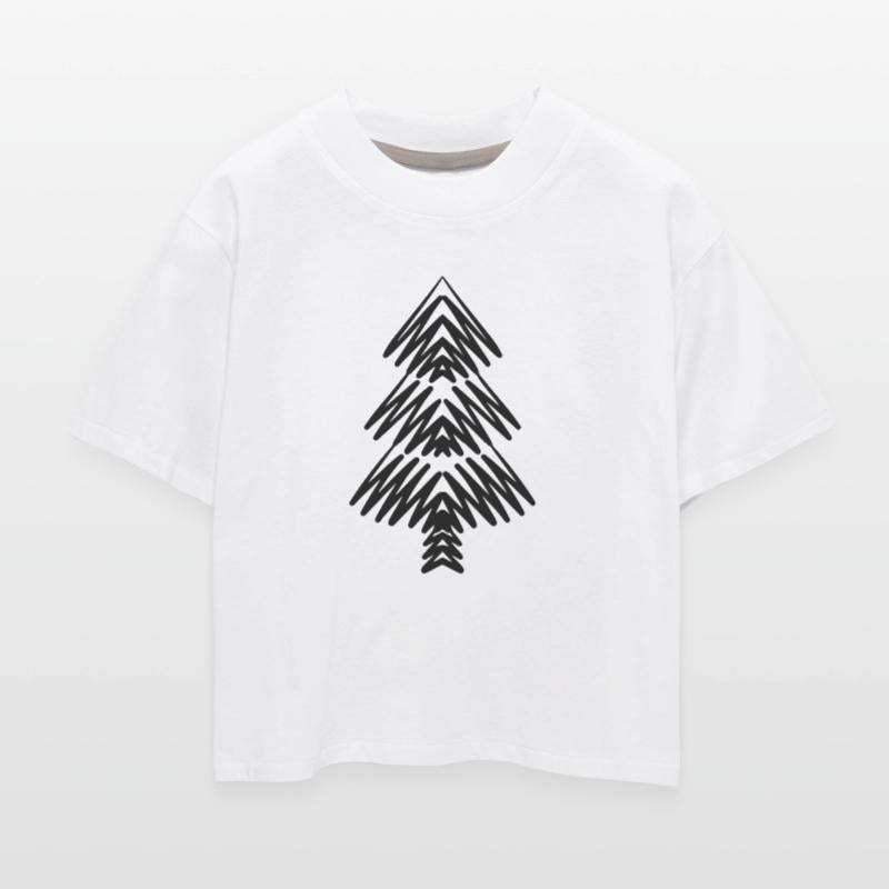 Abstract Geometric Floral  Pattern T-Shirt