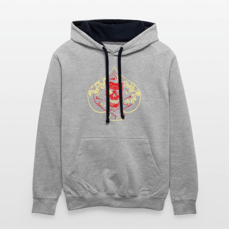 Ace of Spades Rockabilly Skull