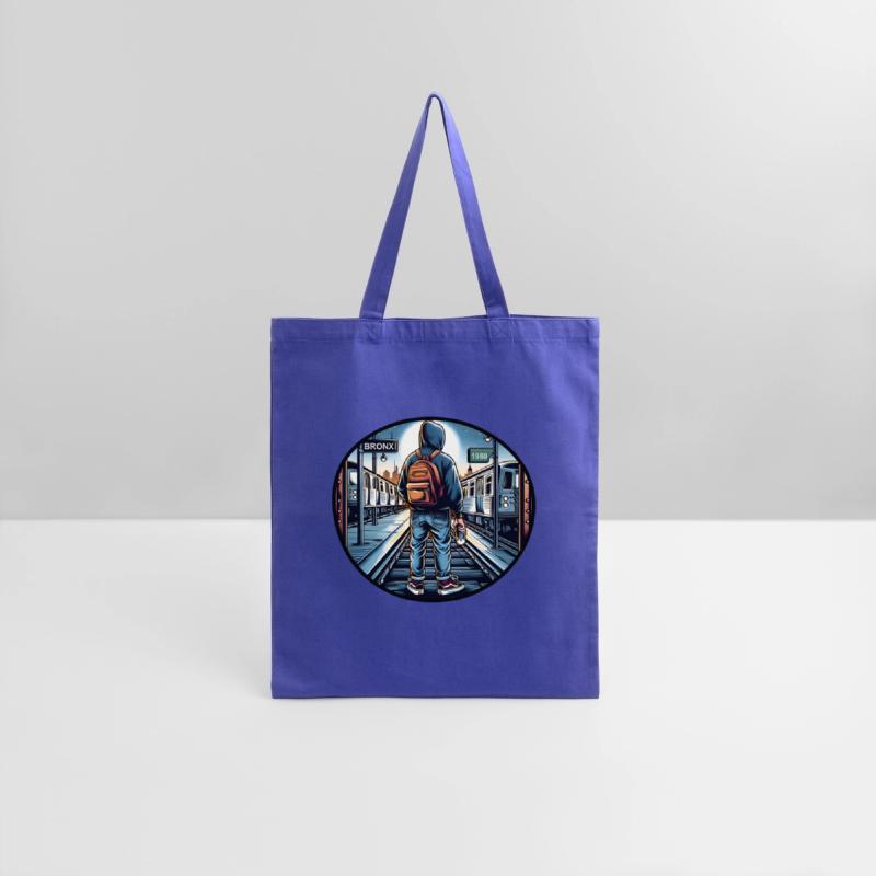 AI Teen in Outdoor Subway Yard - Circle Border