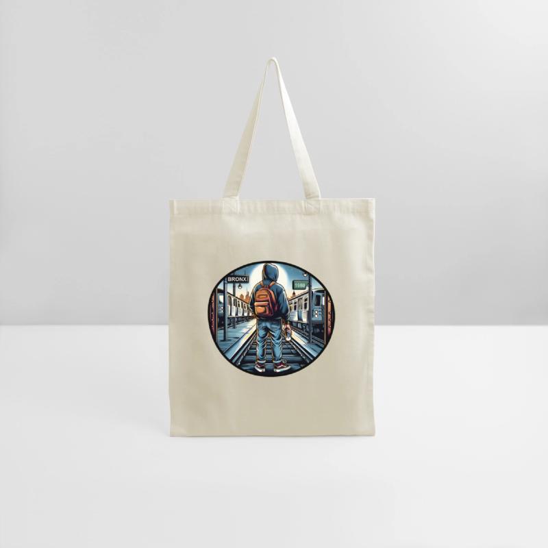 AI Teen in Outdoor Subway Yard - Circle Border